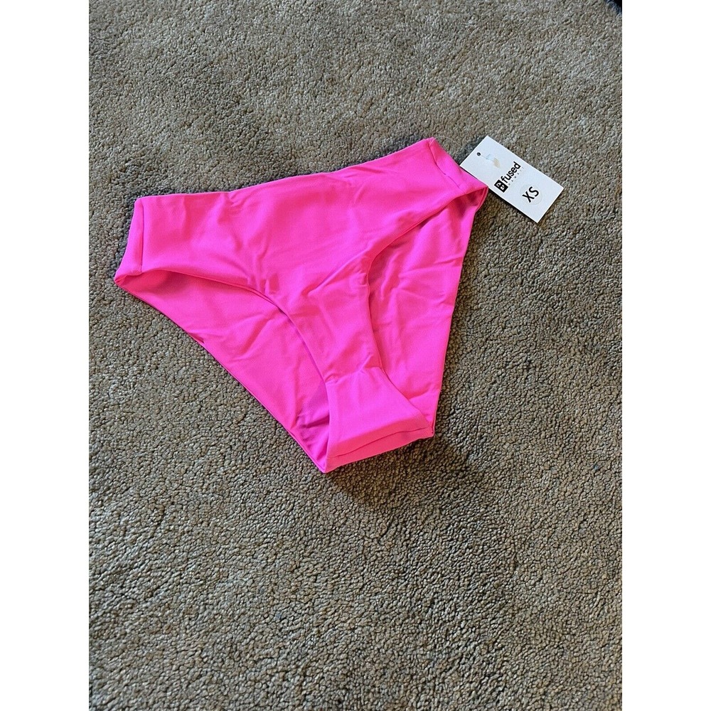 fused Hawaii watermelon high rise bikini bottom XS